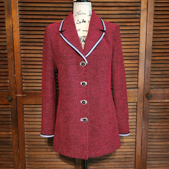St. John Collection Jackets & Blazers - St John Collection by Marie Gray Vintage Jacquard Blazer